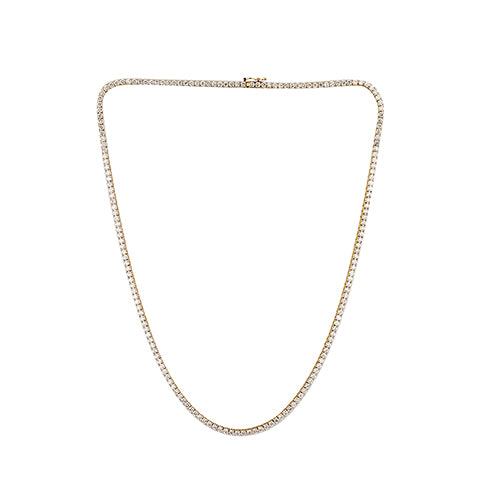 14K Yellow Or White Gold Lab Grown Diamond Necklace