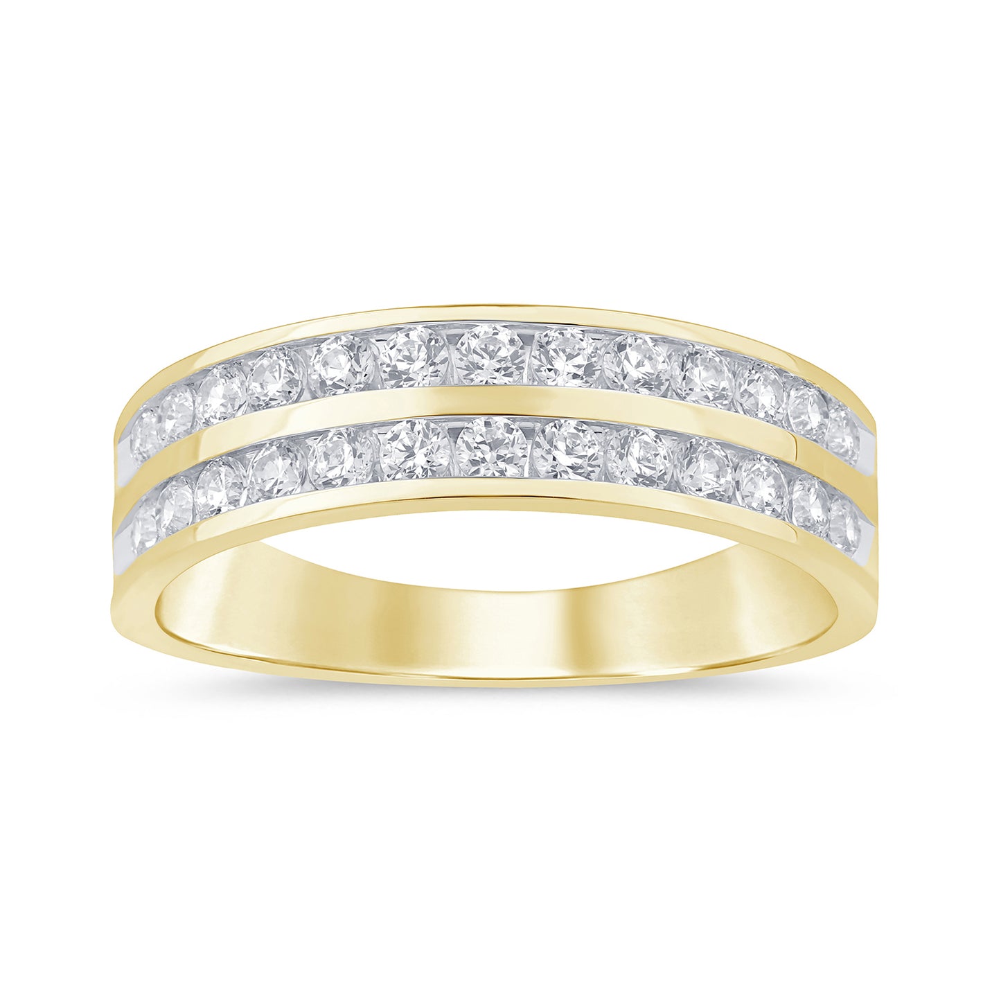 14K Yellow Gold 0.97-1.03  Cttw Lab Grown Diamond Mens Band