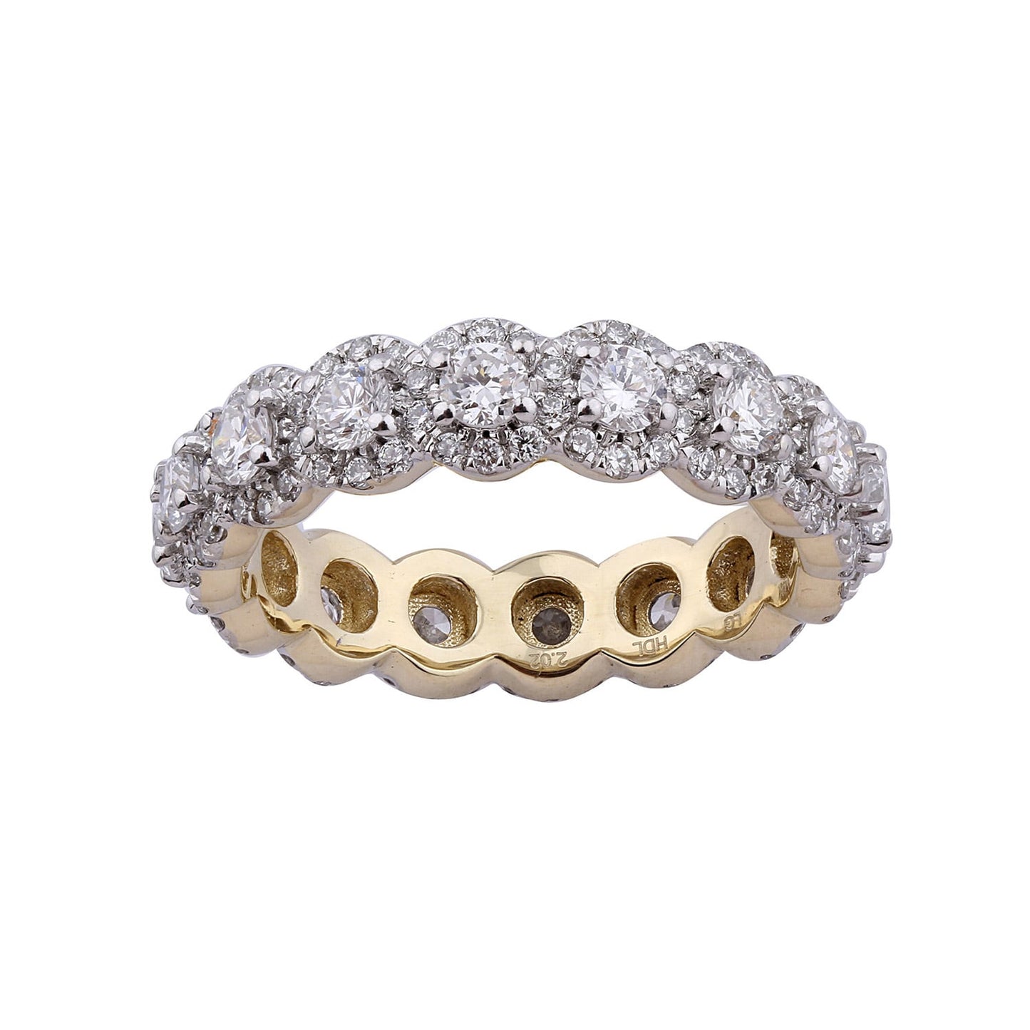 14K Yellow Gold 1.97 Cttw Lab Grown Diamond Ladies Ring