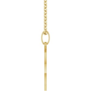 14K Yellow Gold 20.3 X 15 Mm 18 In Polished Star Of David Necklace