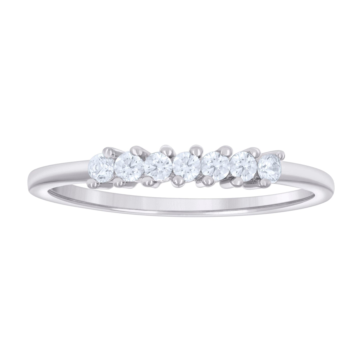 Sterling Silver Women's Cubic-Zirconia Bridal Anniversary Engagement Wedding Ring