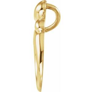 14K Yellow Gold Mother And Child Slide Pendant