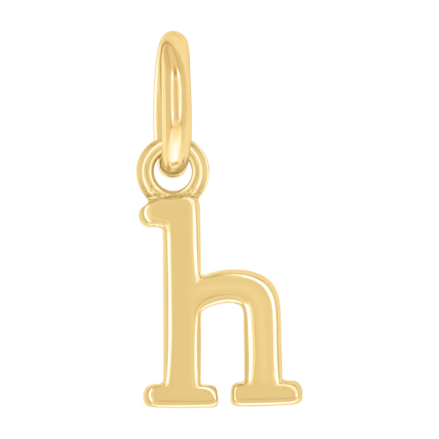 Sterling Silver Unisex Initial Small Alphabet Charm Pendant