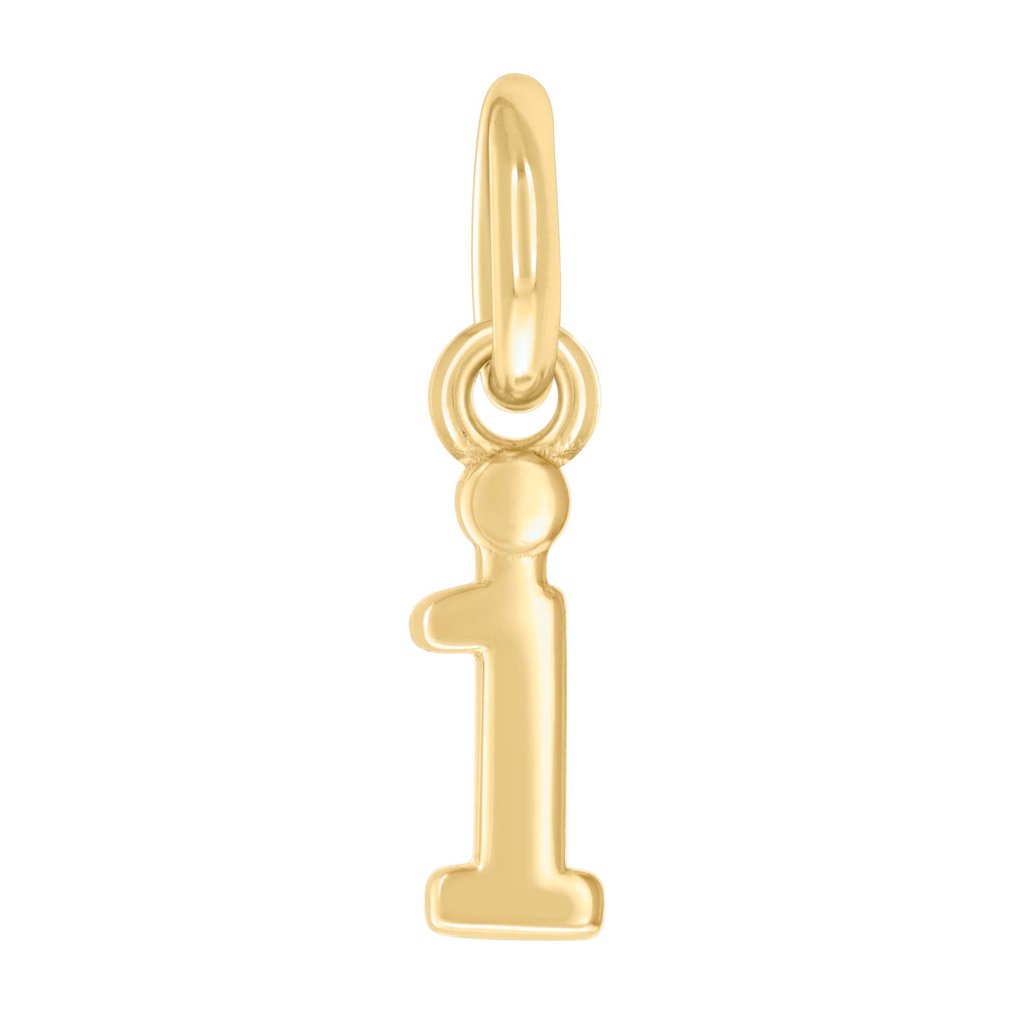 Sterling Silver Unisex Initial Small Alphabet Charm Pendant
