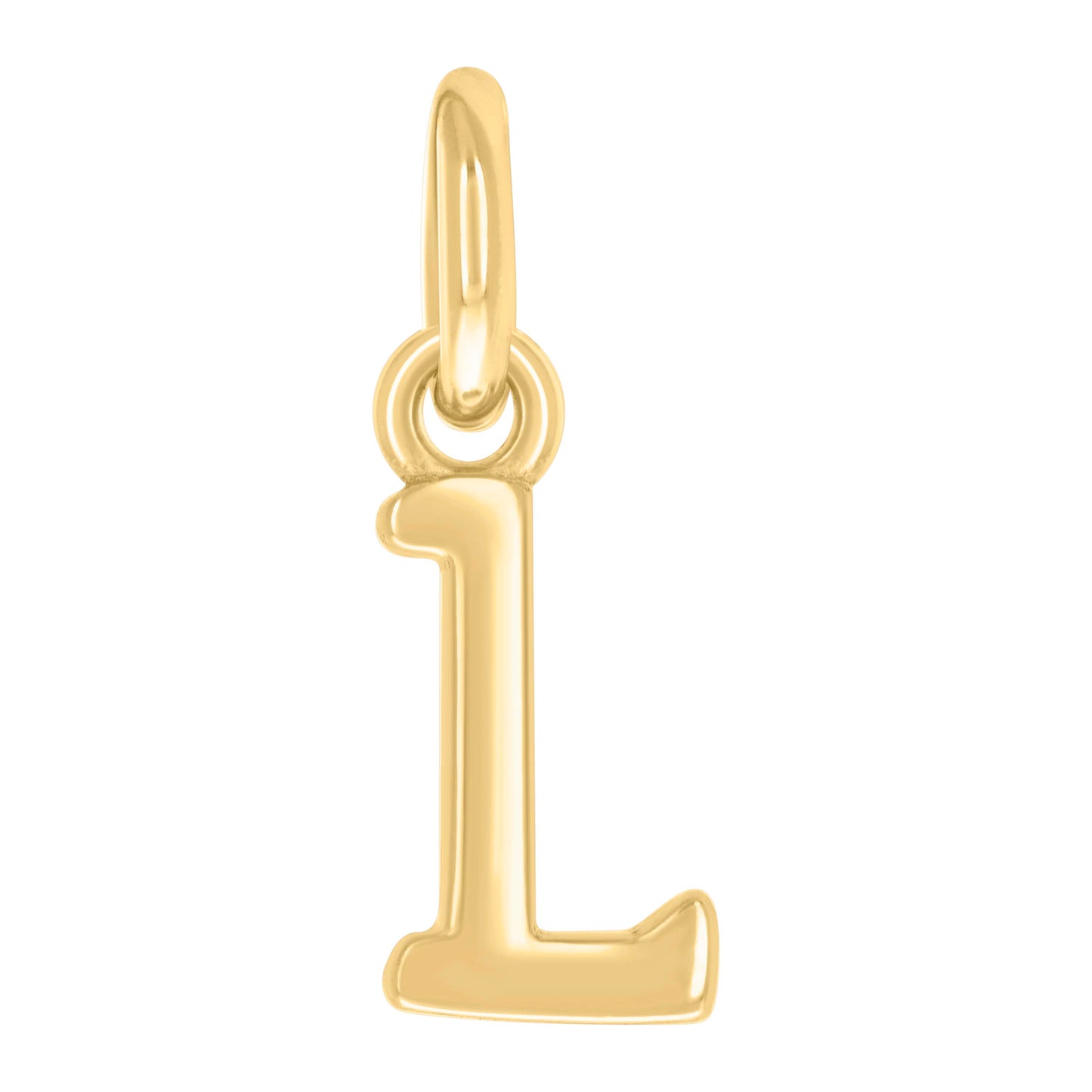 Sterling Silver Unisex Initial Small Alphabet Charm Pendant