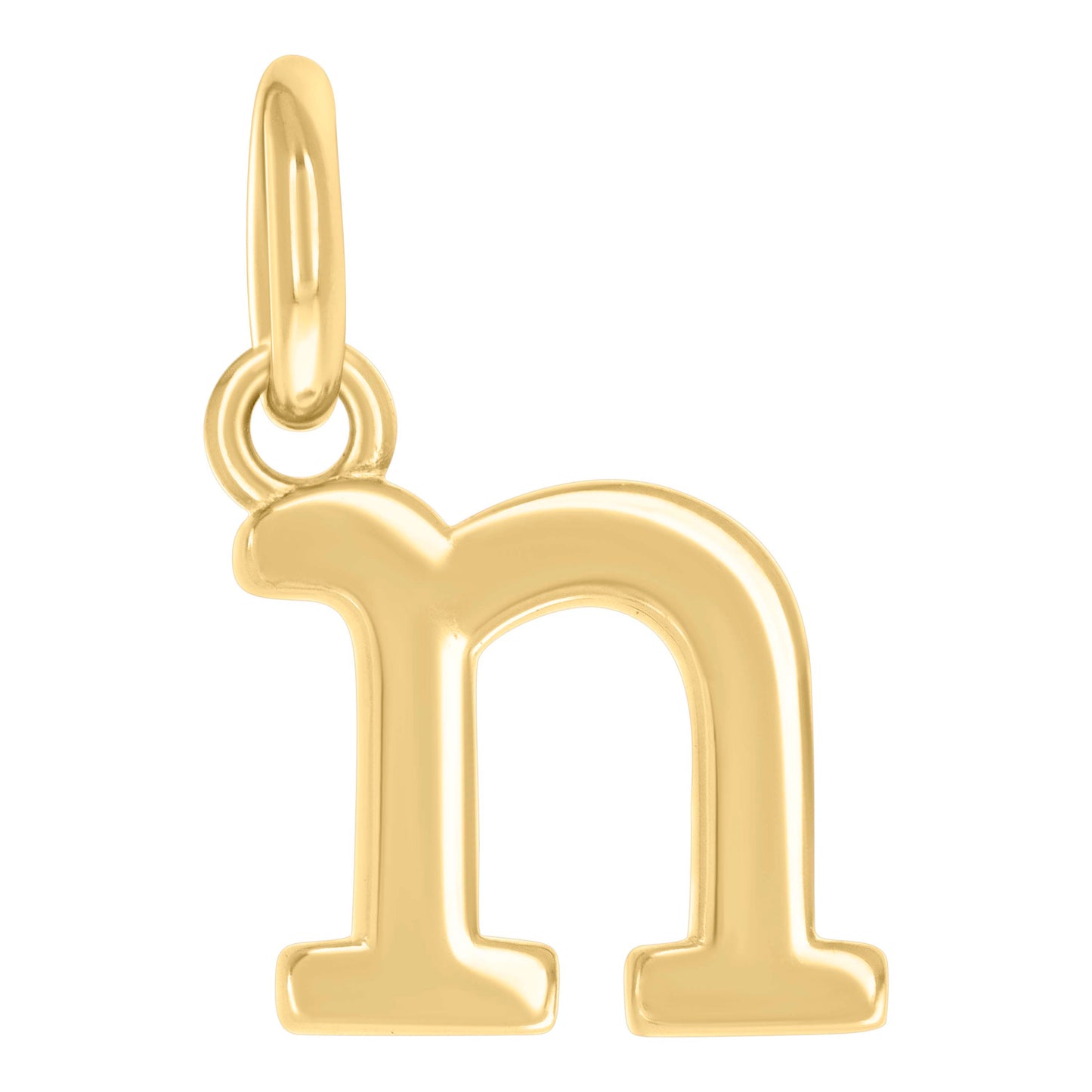 Sterling Silver Unisex Initial Small Alphabet Charm Pendant
