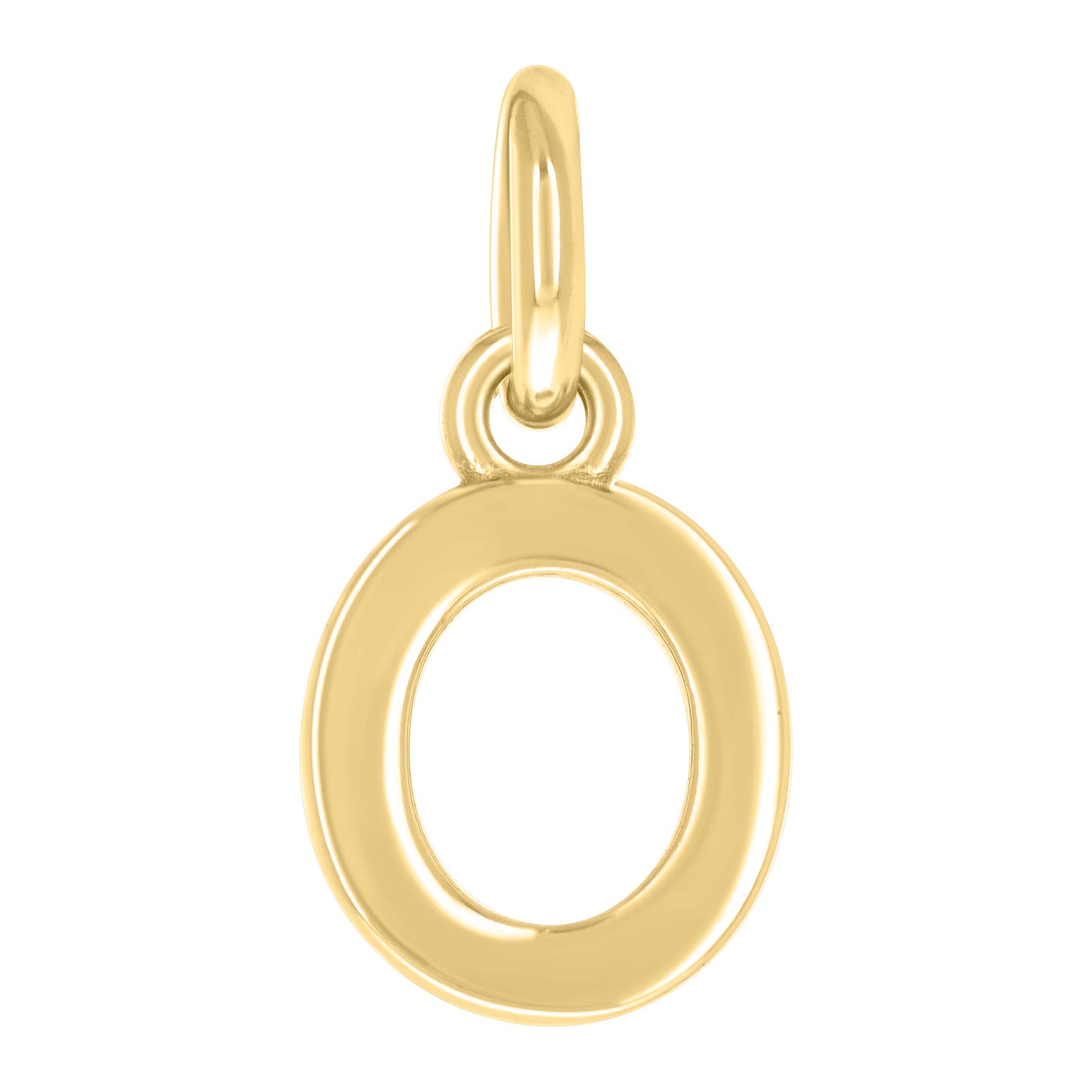 Sterling Silver Unisex Initial Small Alphabet Charm Pendant