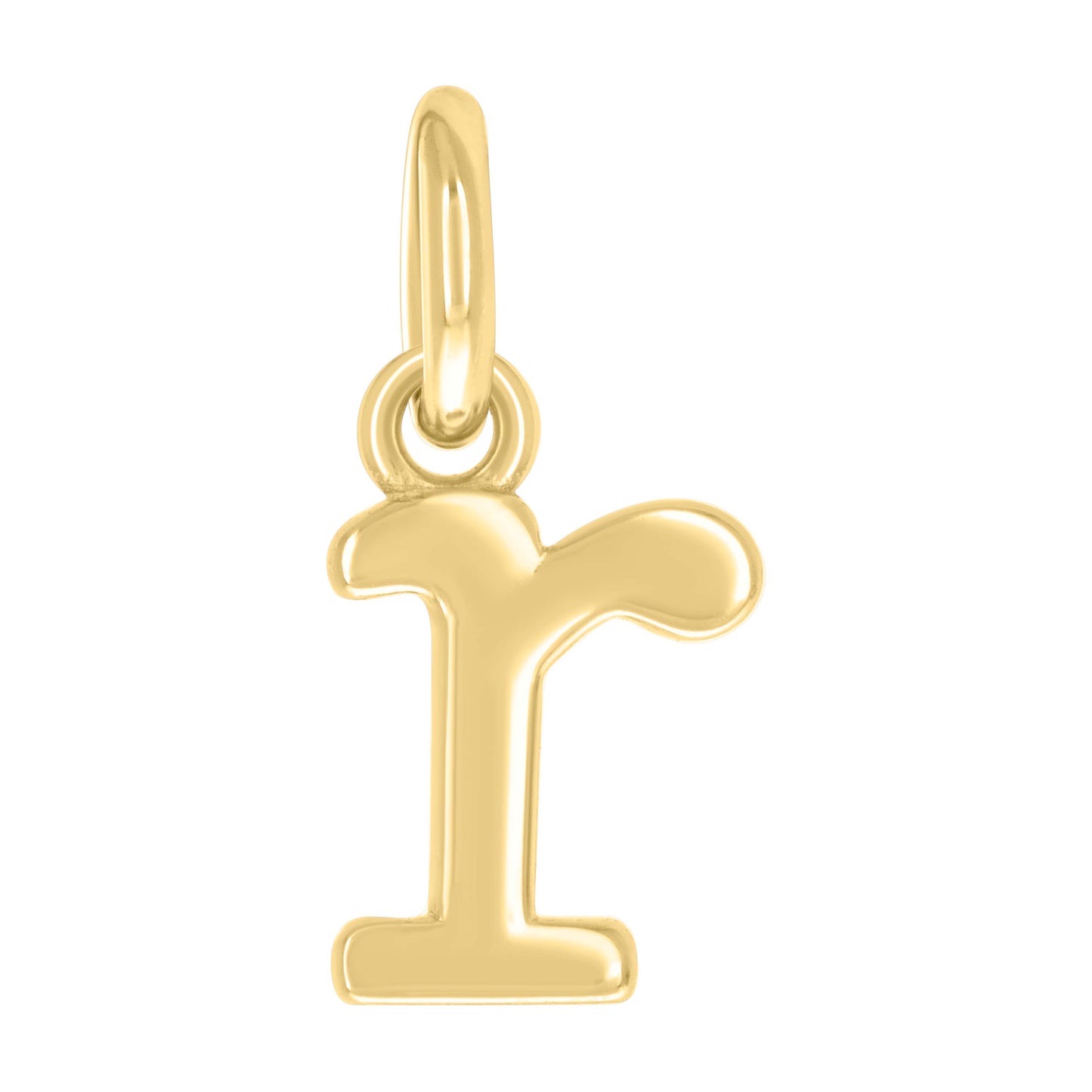 Sterling Silver Unisex Initial Small Alphabet Charm Pendant