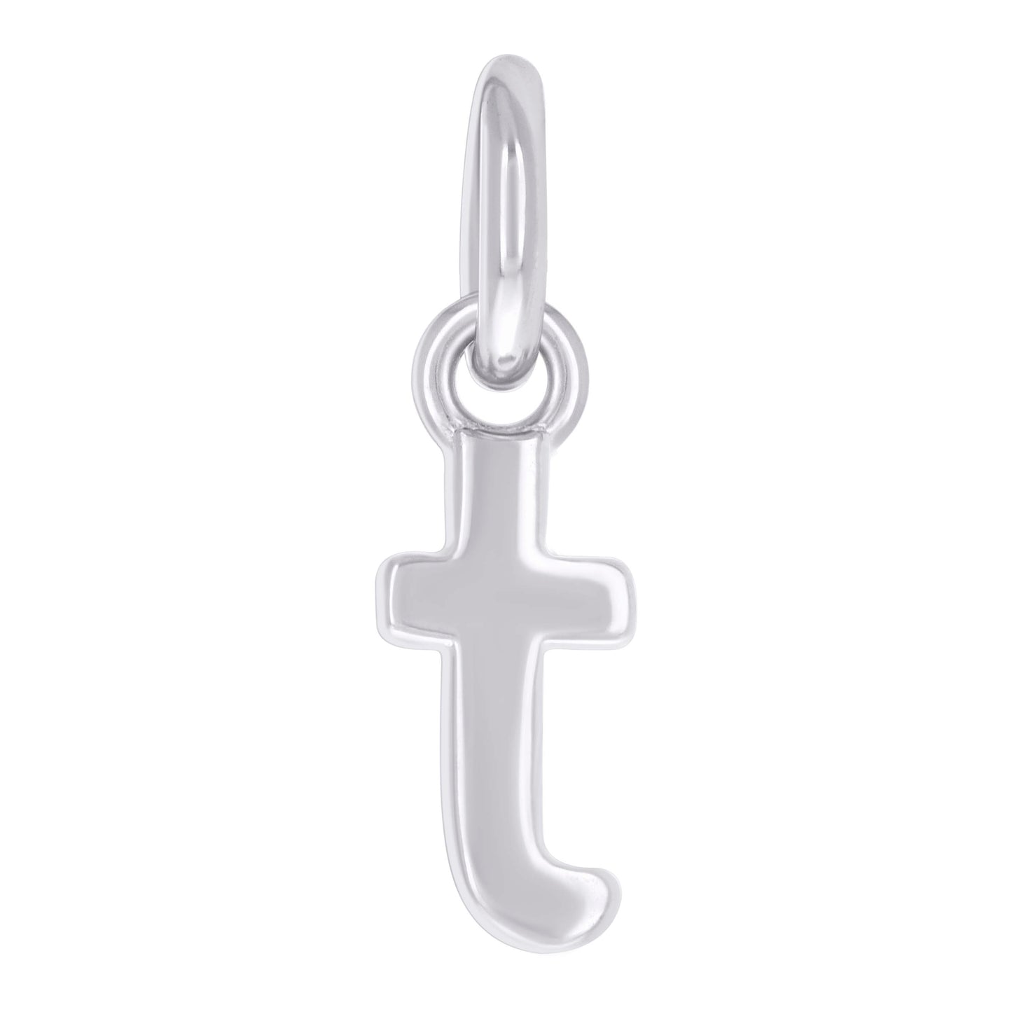 Sterling Silver Unisex Initial Small Alphabet Charm Pendant