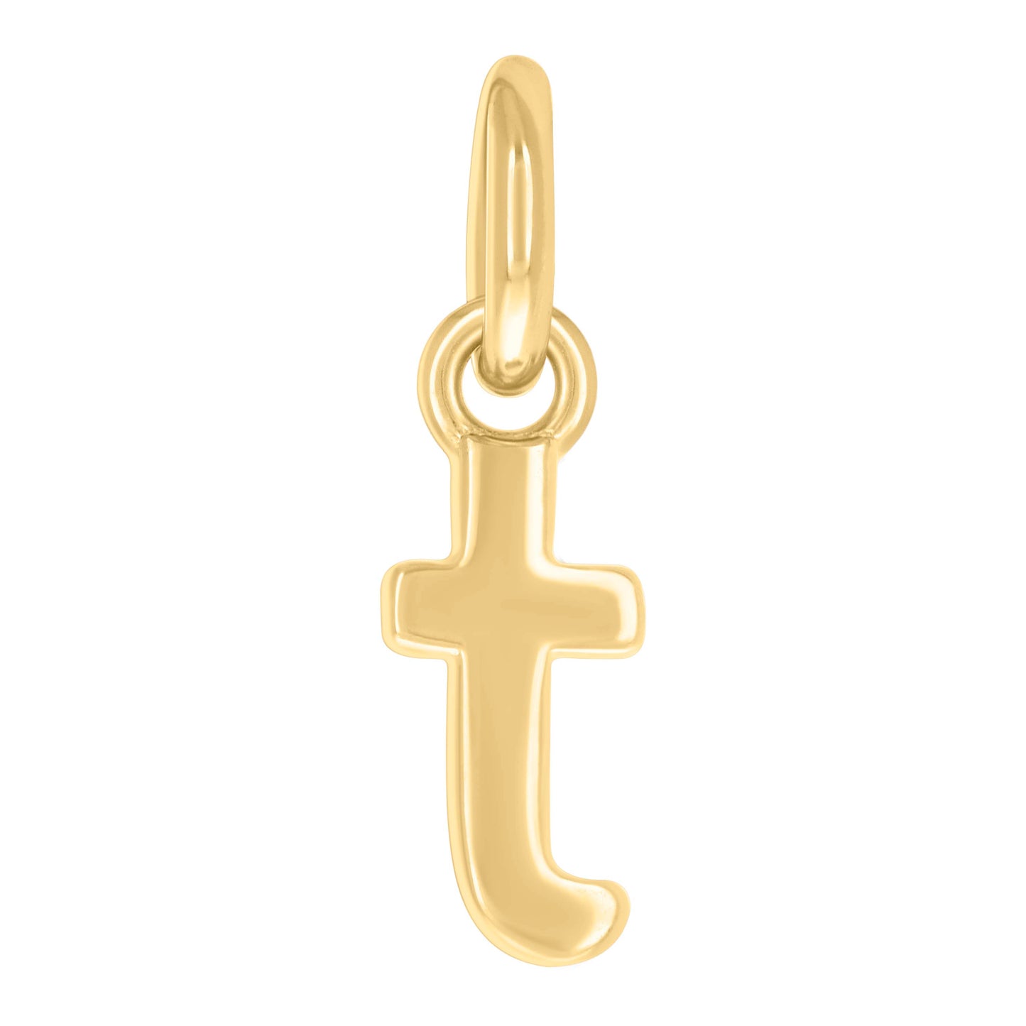 Sterling Silver Unisex Initial Small Alphabet Charm Pendant
