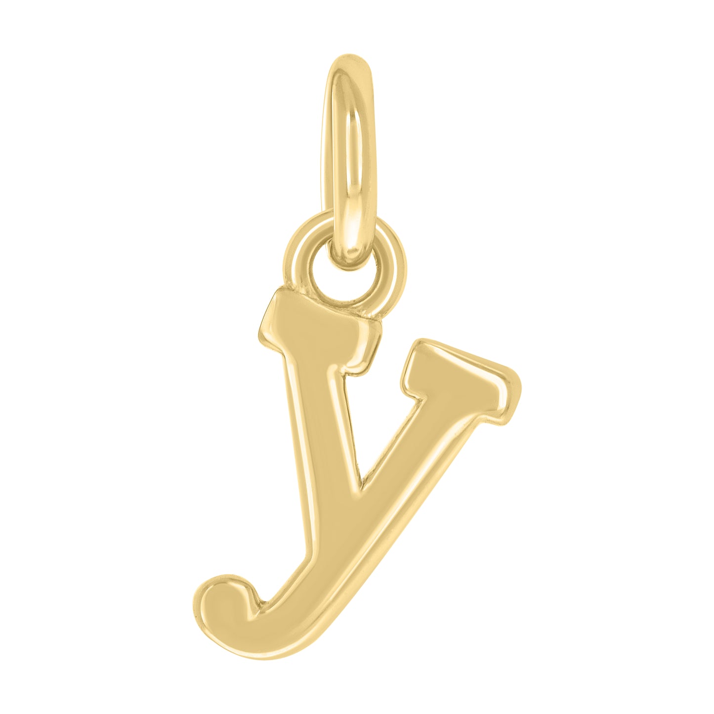 Sterling Silver Unisex Initial Small Alphabet Charm Pendant