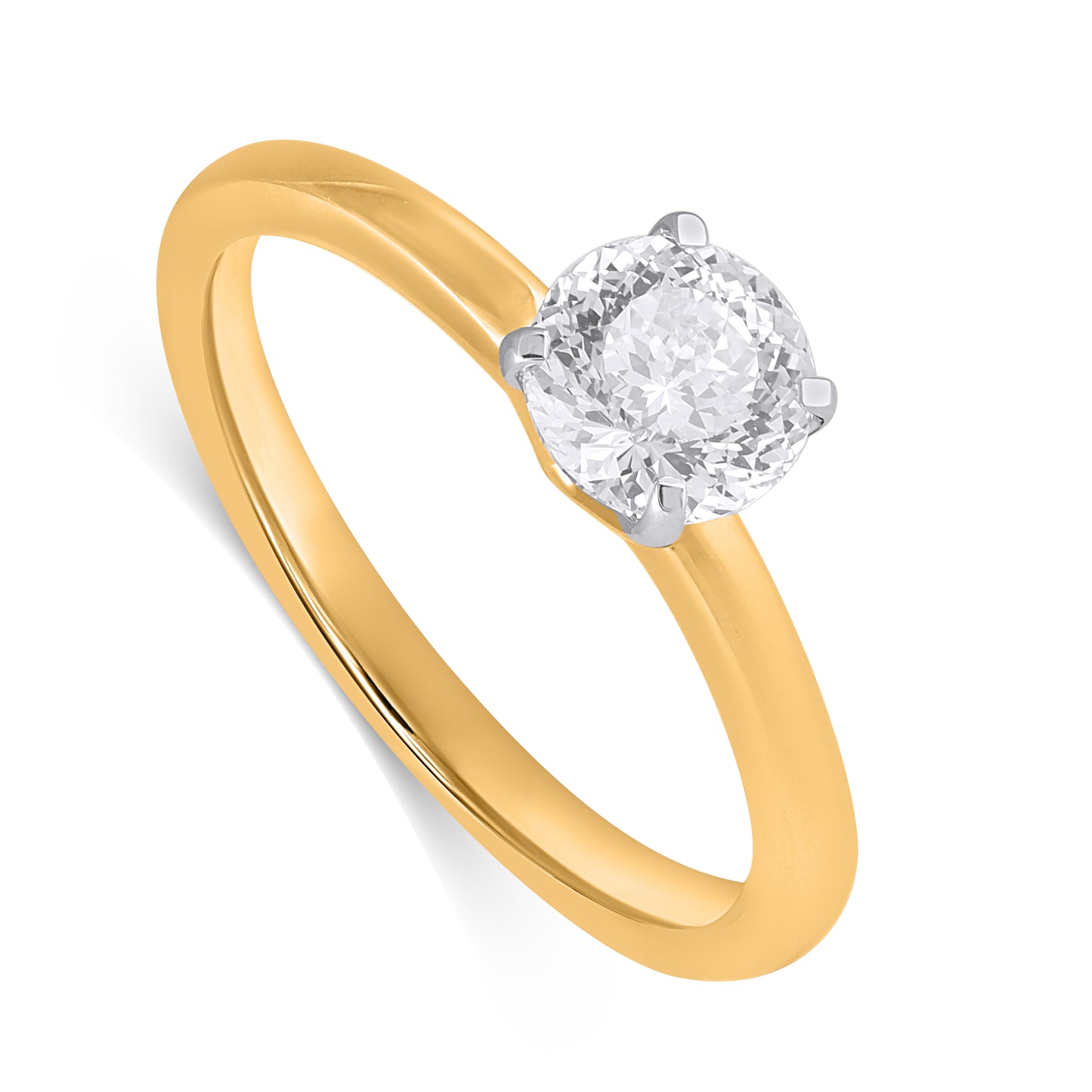 14K Yellow Or White Gold 1.07  Cttw Lab Grown Diamond Ladies Ring