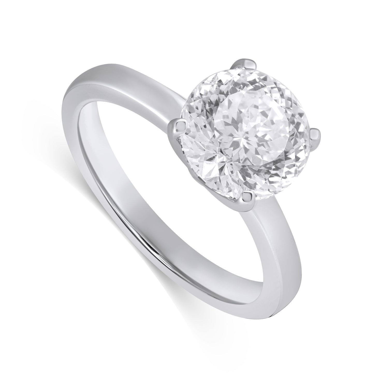 14K Yellow Or White Gold 3.04 Cttw Lab Grown Diamond Ladies Ring