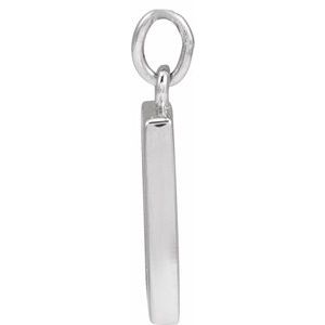 Sterling Silver 12.3 X 10 Mm Polished Desert Pendant