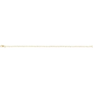 14K Yellow Or White Or Rose Gold Or Sterling Silver 1.9 Mm Lobster Clasp Flat Heart 7" Chain