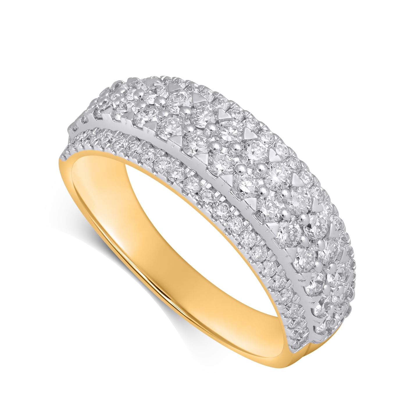 14K Yellow Or White Gold 1.53 Cttw Lab Grown Men's Band