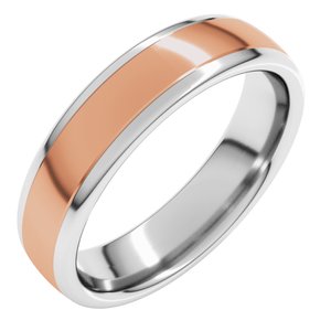 14K Yellow Or White Or Rose Gold Comfort-Fit European-Style Band