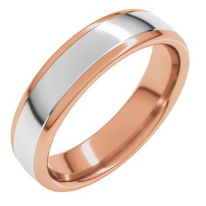 14K Yellow Or White Or Rose Gold Comfort-Fit European-Style Band