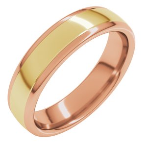 14K Yellow Or White Or Rose Gold Comfort-Fit European-Style Band