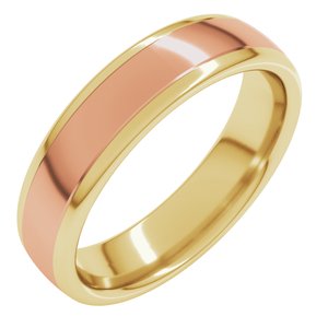 14K Yellow Or White Or Rose Gold Comfort-Fit European-Style Band