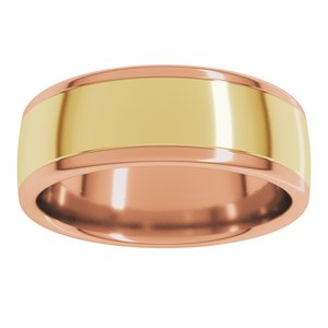 14K Yellow Or White Or Rose Gold Comfort-Fit European-Style Band