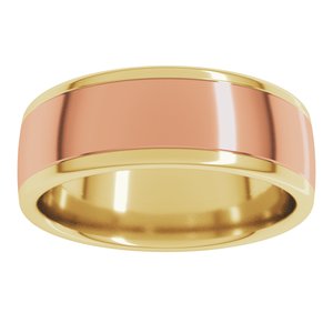 14K Yellow Or White Or Rose Gold Comfort-Fit European-Style Band