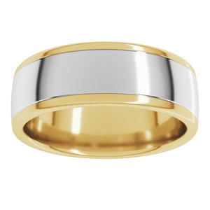 14K Yellow Or White Or Rose Gold Comfort-Fit European-Style Band
