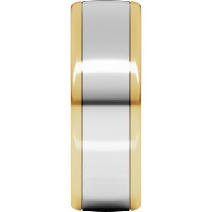 14K Yellow Or White Or Rose Gold Comfort-Fit European-Style Band