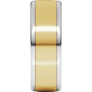 14K Yellow Or White Or Rose Gold Comfort-Fit European-Style Band