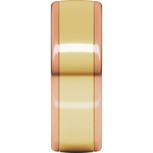 14K Yellow Or White Or Rose Gold Comfort-Fit European-Style Band