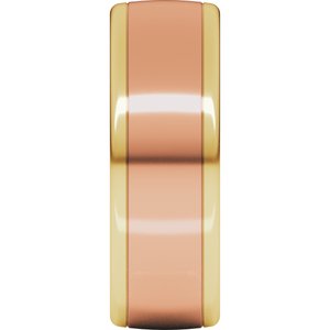 14K Yellow Or White Or Rose Gold Comfort-Fit European-Style Band