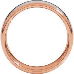 14K Yellow Or White Or Rose Gold Comfort-Fit European-Style Band