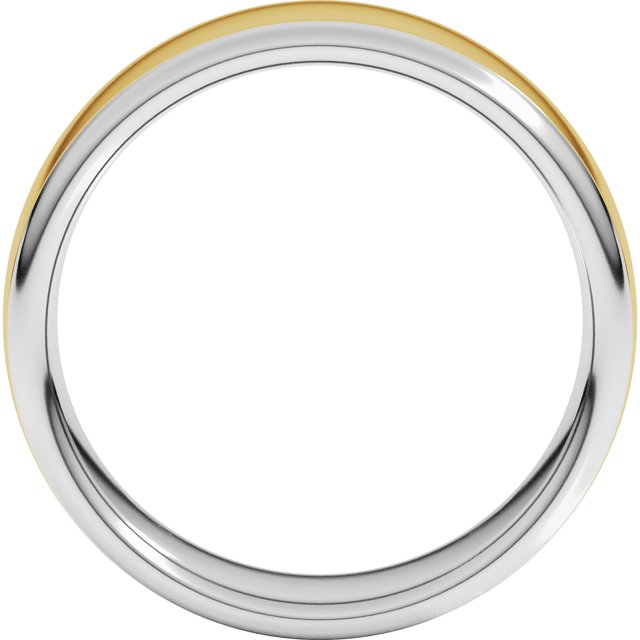 14K White/Rose Or Yellow/White Gold Standard Comfort-Fit European-Style Band