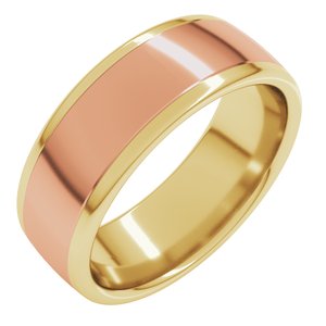 14K Yellow Or White Or Rose Gold Comfort-Fit European-Style Band