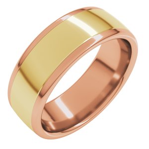 14K Yellow Or White Or Rose Gold Comfort-Fit European-Style Band