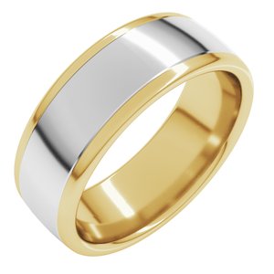 14K Yellow Or White Or Rose Gold Comfort-Fit European-Style Band