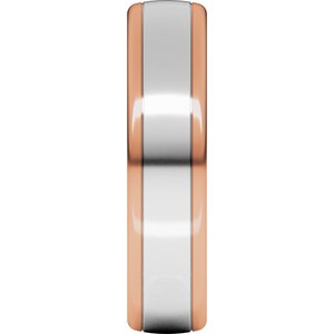 14K Yellow Or White Or Rose Gold Comfort-Fit European-Style Band