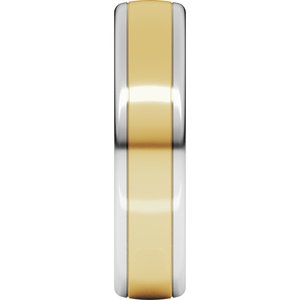 14K Yellow Or White Or Rose Gold Comfort-Fit European-Style Band