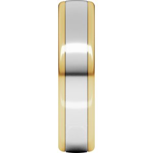 14K Yellow Or White Or Rose Gold Comfort-Fit European-Style Band
