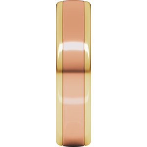 14K Yellow Or White Or Rose Gold Comfort-Fit European-Style Band