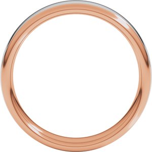 14K Yellow Or White Or Rose Gold Comfort-Fit European-Style Band