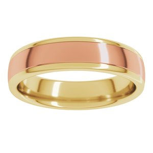 14K Yellow Or White Or Rose Gold Comfort-Fit European-Style Band