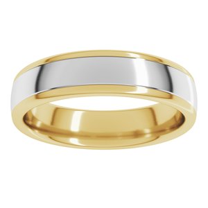 14K Yellow Or White Or Rose Gold Comfort-Fit European-Style Band