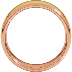 14K Yellow Or White Or Rose Gold Comfort-Fit European-Style Band