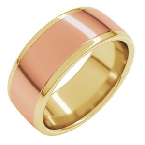 14K Yellow Or White Or Rose Gold Comfort-Fit European-Style Band