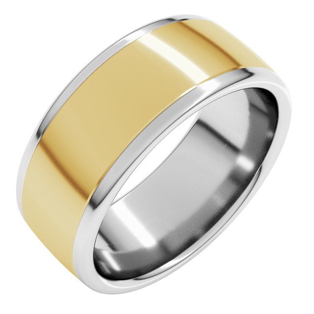 14K White/Rose Or Yellow/White Gold Standard Comfort-Fit European-Style Band
