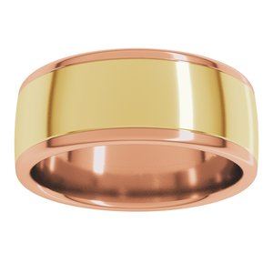 14K Yellow Or White Or Rose Gold Comfort-Fit European-Style Band