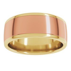 14K Yellow Or White Or Rose Gold Comfort-Fit European-Style Band