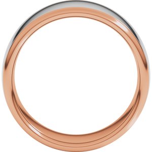 14K Yellow Or White Or Rose Gold Comfort-Fit European-Style Band