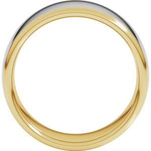 14K Yellow Or White Or Rose Gold Comfort-Fit European-Style Band